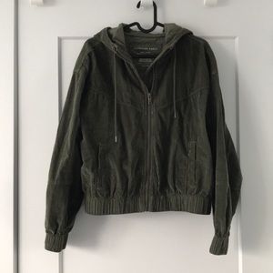 Green bomber jacket